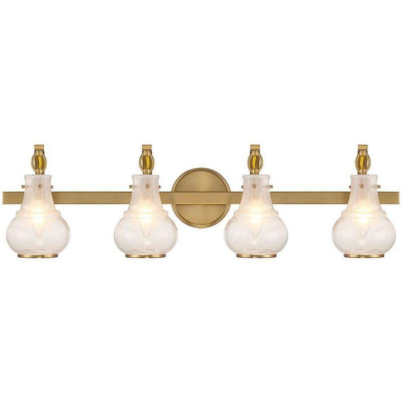 Savoy House Adams 4 - Light Vanity in  Warm Brass