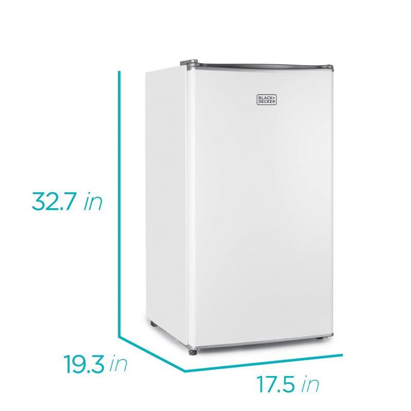 BLACK+DECKER 3.2 cu. ft. Freestanding Mini Fridge with Freezer