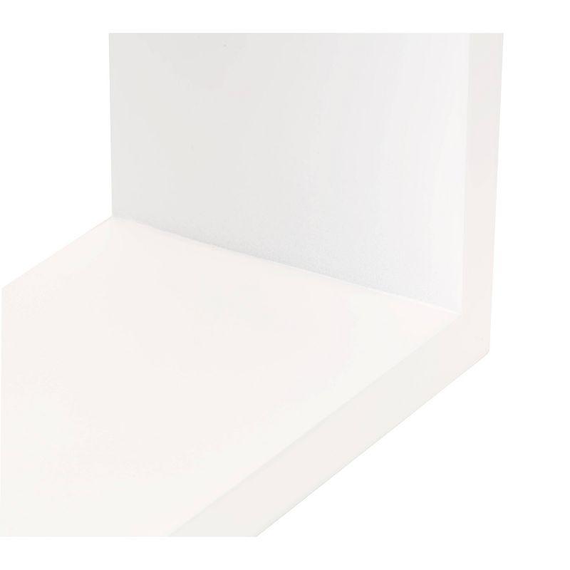 Nexxt Set of 3 Cubbi Floating Wall Shelves White: Wood Composite Wall Cubes, No Assembly Required