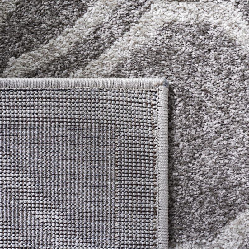 Amherst AMT411 Power Loomed Area Rug - Grey/Light Grey - 5'x5' - Safavieh.