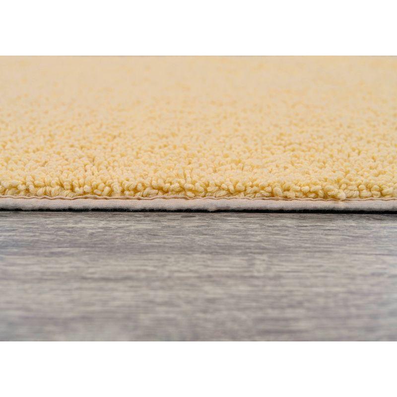 2pc Queen Cotton Washable Bath Rug Set Yellow - Garland Rug: Machine Made, Tufted, Latex Backing