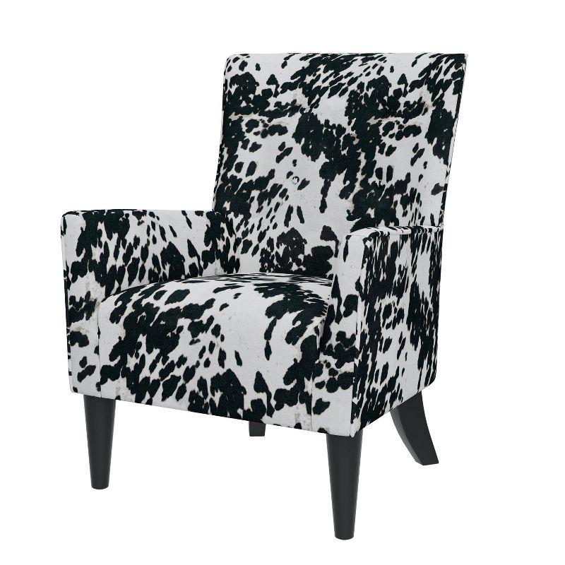 Handy Living Dakotah Flared Cow Print Armchair