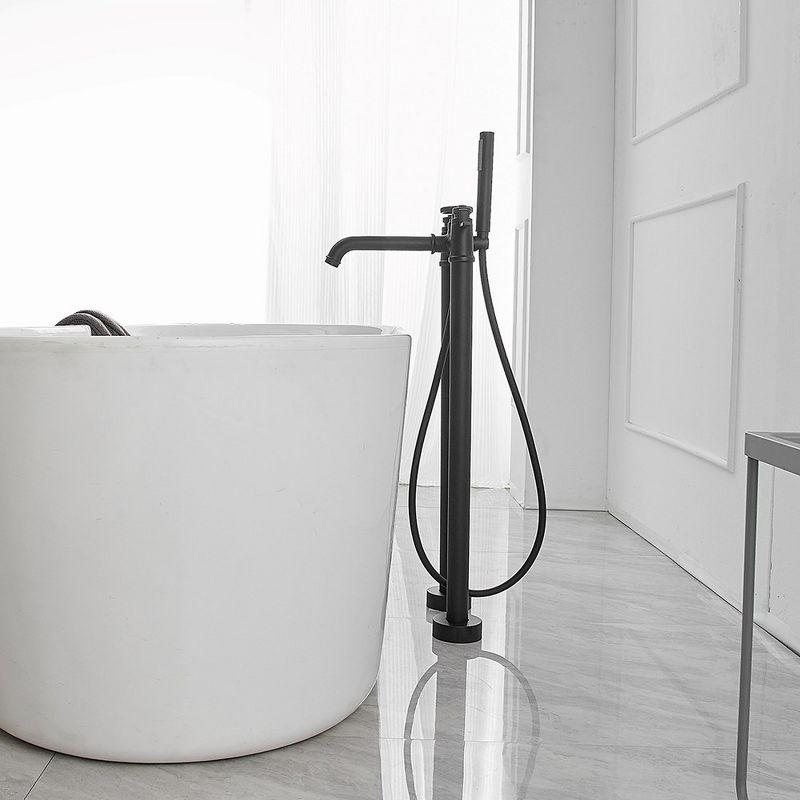 Floor Clawfoot Tub Faucet with Diverter