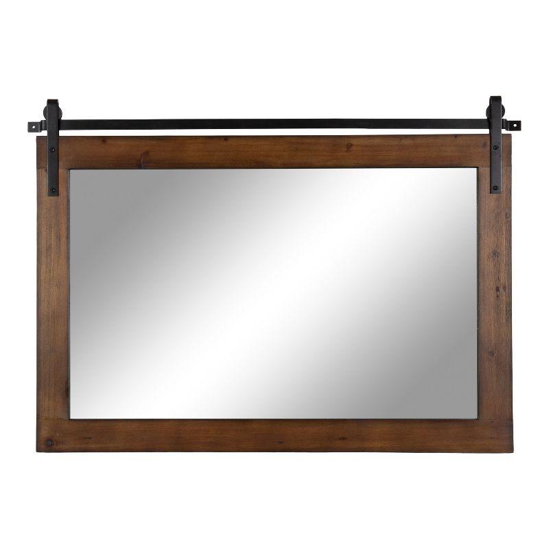 Kate and Laurel Cates Rustic Wall Mirror