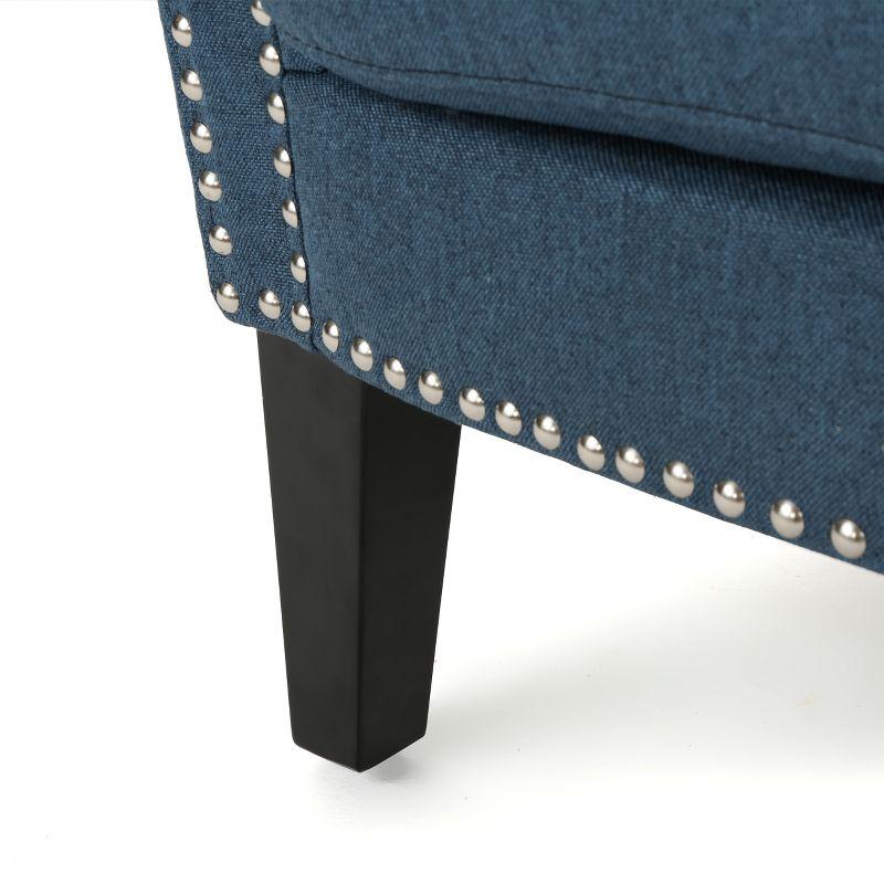 Brice Vintage Studded Club Chair - Christopher Knight Home