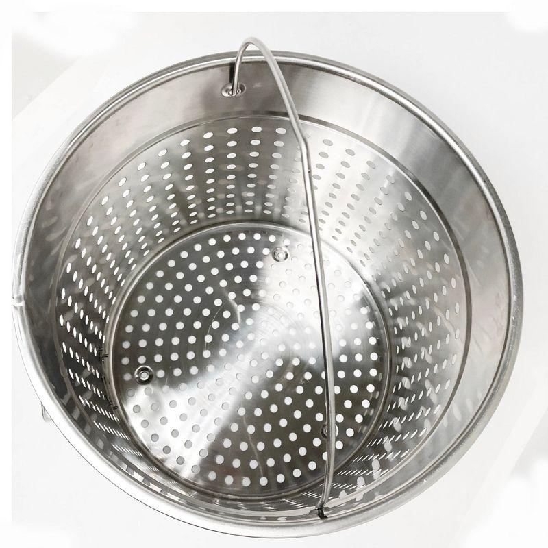 Bayou Classic 36-qt Stainless Stockpot with Basket