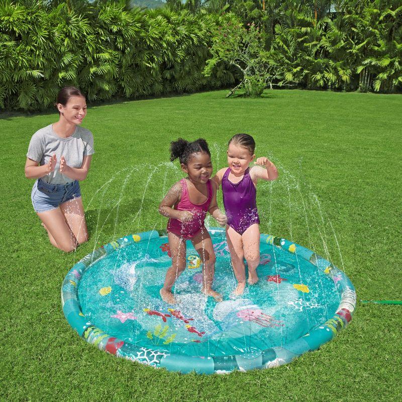 Bestway H2OGO! 65" Underwater Utopia Splash Pad - Inflatable 65" Marine Water Sprinkler