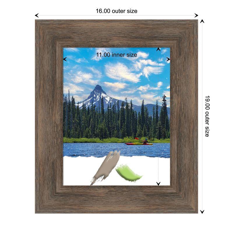 Mocha Matte Wood Single Photo Frame 19" x 16"