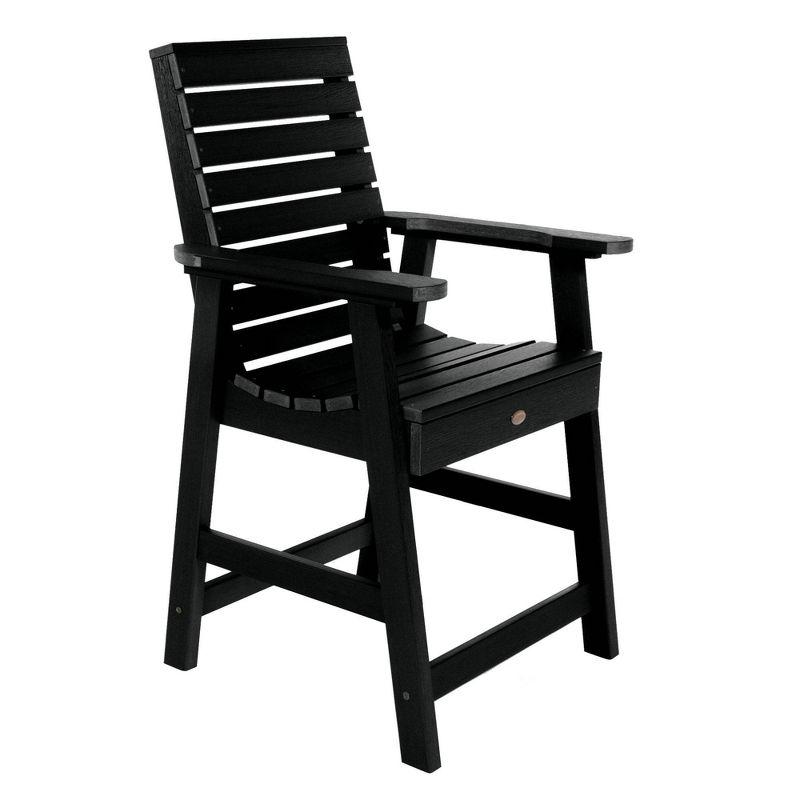 Highwood Weatherly Contemporary Black Counter-Height Dining Chair