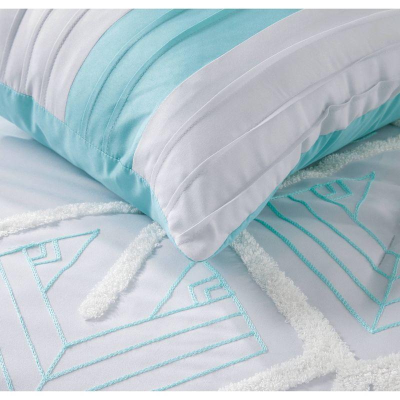 Nanshing America, Inc Vernice 7 Piece Geometric Comforter Set