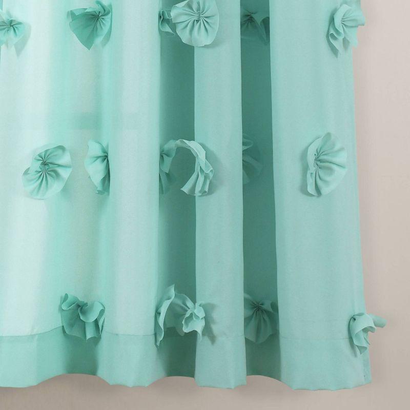 Lush Decor Riley Polyester Semi Sheer Curtain Single Panel