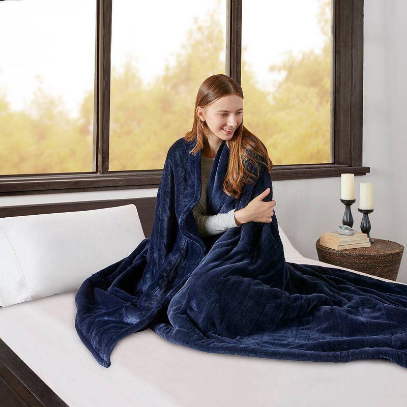 Beautyrest Beautyrest Heated Oversized Microlight to Berber Blanket