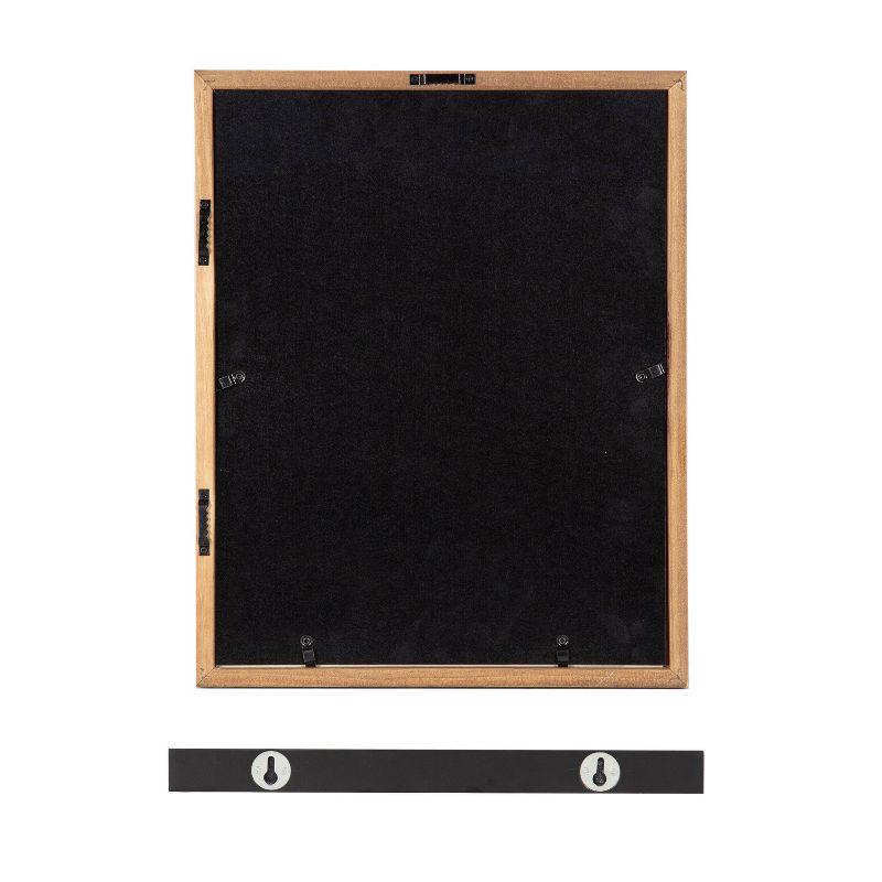 Classic Black Manufactured Wood Wall Frame and Shelf Kit