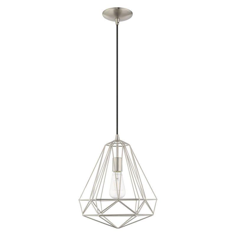 Livex Lighting Knox 1 - Light Pendant in  Brushed Nickel