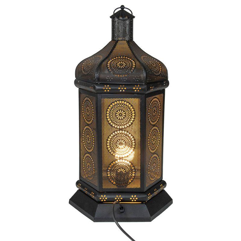 21.5" Moroccan Style Lantern Table Lamp