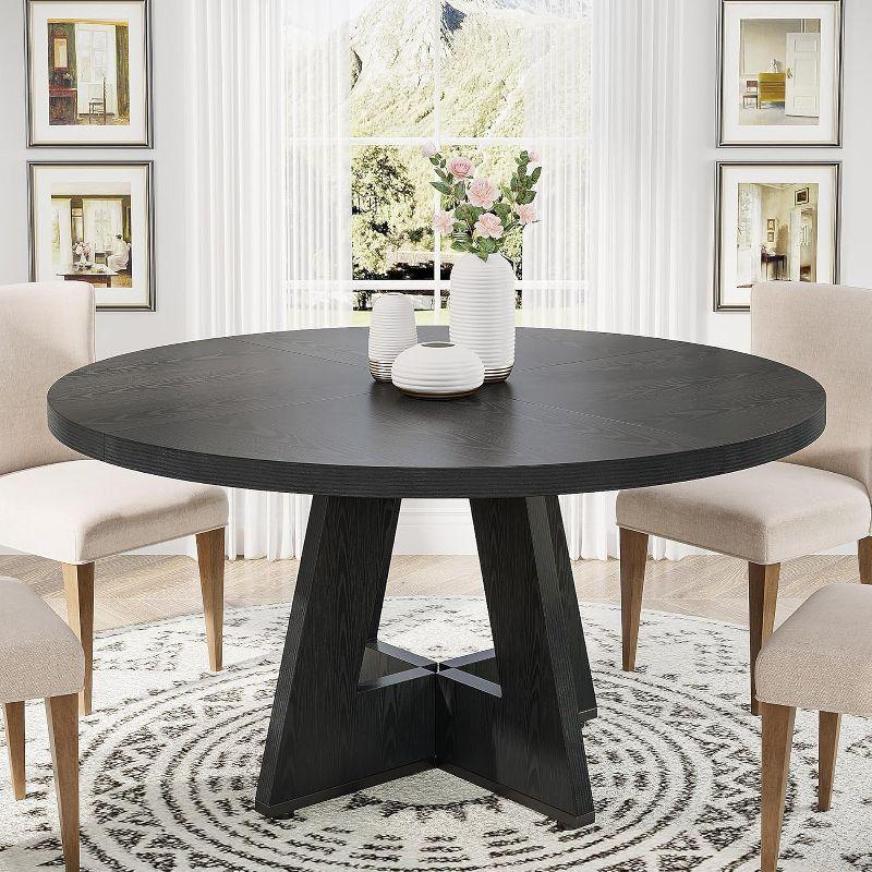 Tribesigns 47 Inch Round Dining Table for 4 people