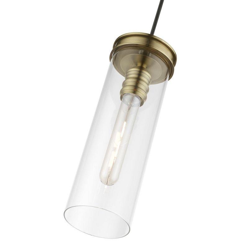 Livex Lighting Devoe 1 - Light Pendant in  Antique Brass