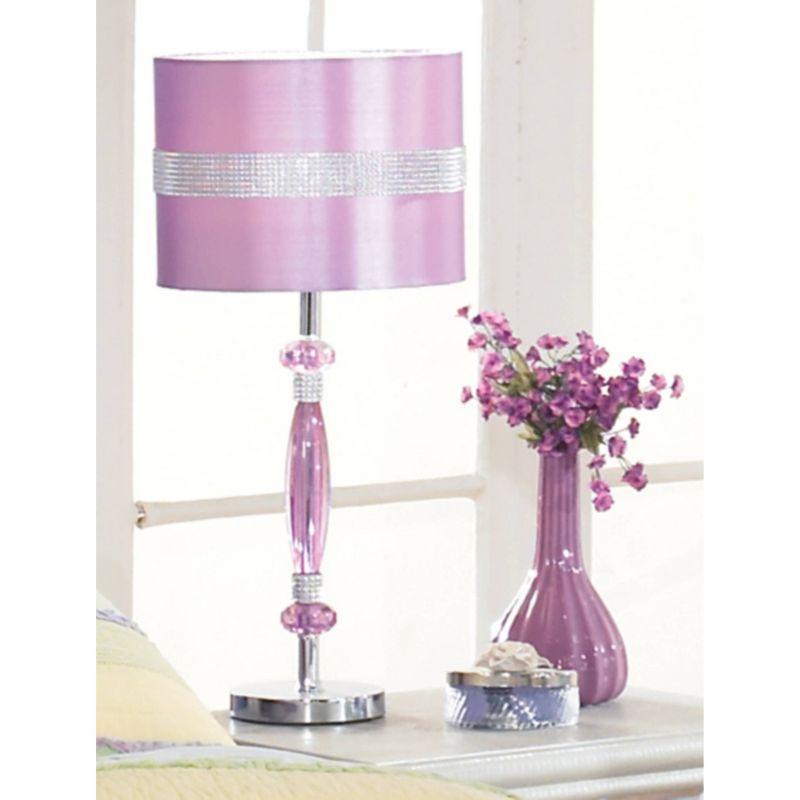 Signature Design by Ashley Nyssa Table Lamp Purple/Silver