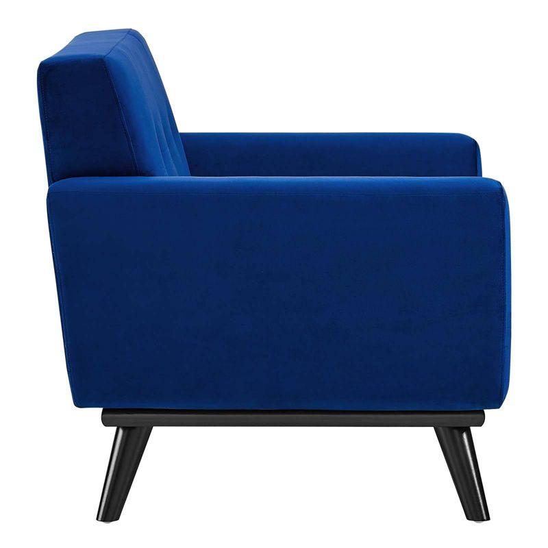Engage Performance Velvet Armchair Navy - Modway