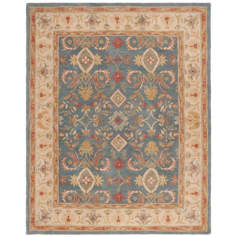 Anatolia AN544 Hand Tufted Indoor Area Rug - Light Blue/Ivory - 8'x10' - Safavieh