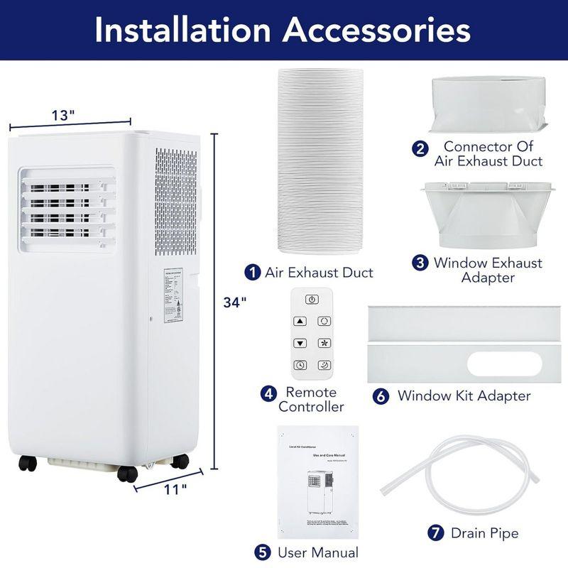 Garvee 10000 BTU Portable Air Conditioner, Smart AC Unit with Remote Control & Window Kit, Cools Rooms up to 450 Sq.ft, White