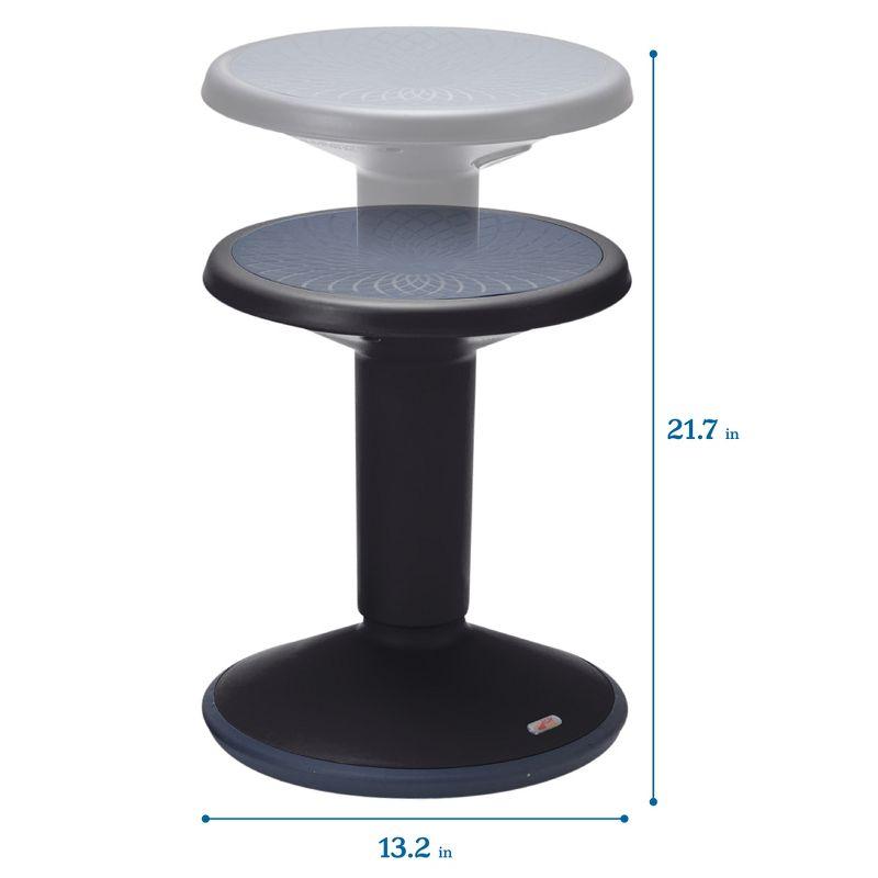 ECR4Kids SitWell Wobble Stool, Adjustable Height, Active Seating
