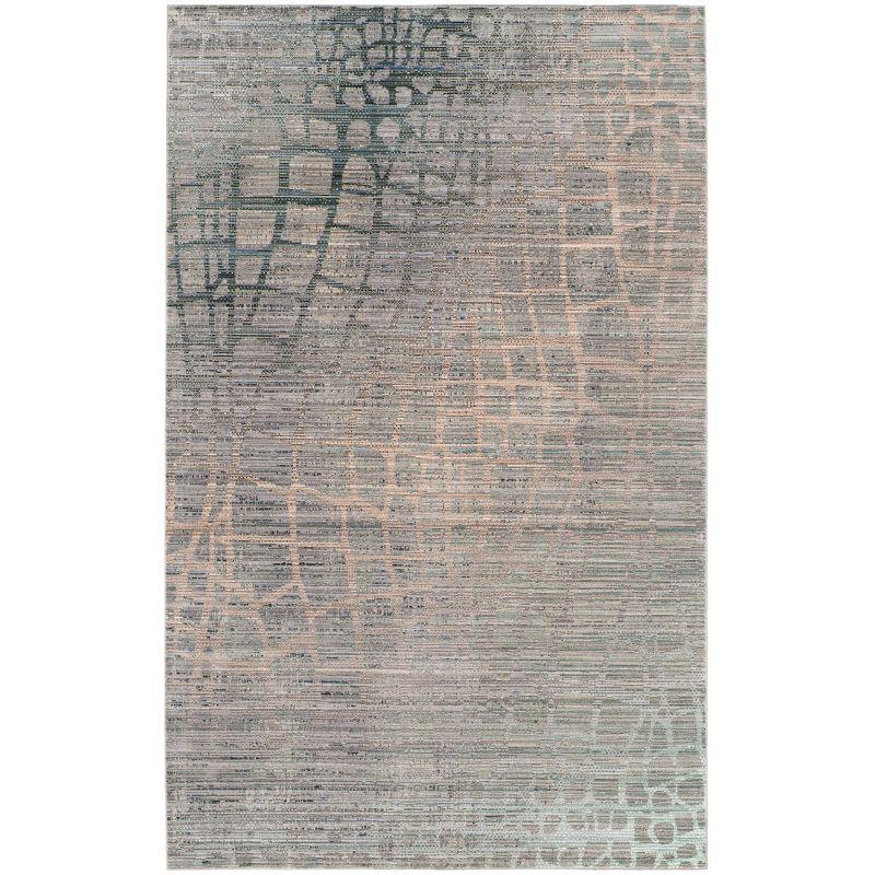 Valencia VAL204 Power Loomed Area Rug - Grey/Multi - 4'x6' - Safavieh.