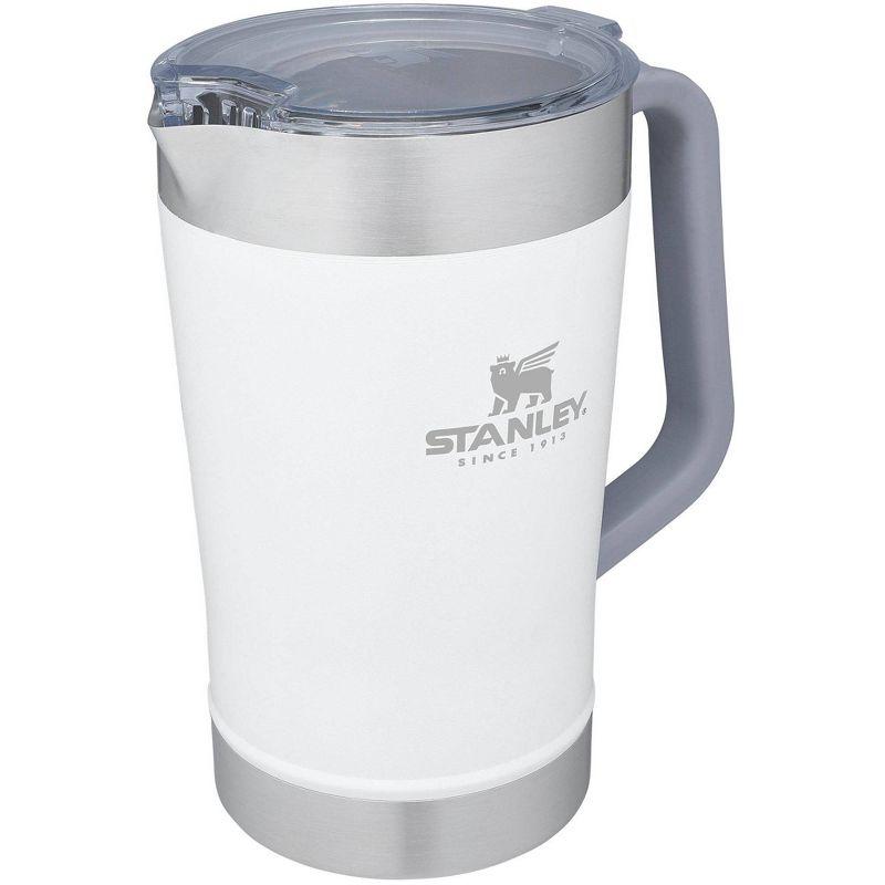 Stanley 64 oz Stainless Steel Stay-Chill Pitcher Polar: Dishwasher-Safe Beverage Server for Hot & Cold Drinks