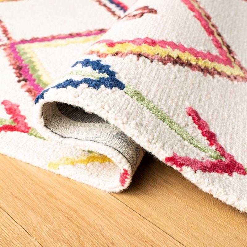 Bellagio BLG563 Hand Tufted Area Rug - Ivory/Multi - 5'x8' - Safavieh.