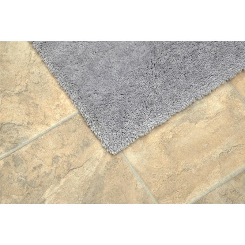 Washable Bathroom Carpet Platinum Gray - Garland Rug