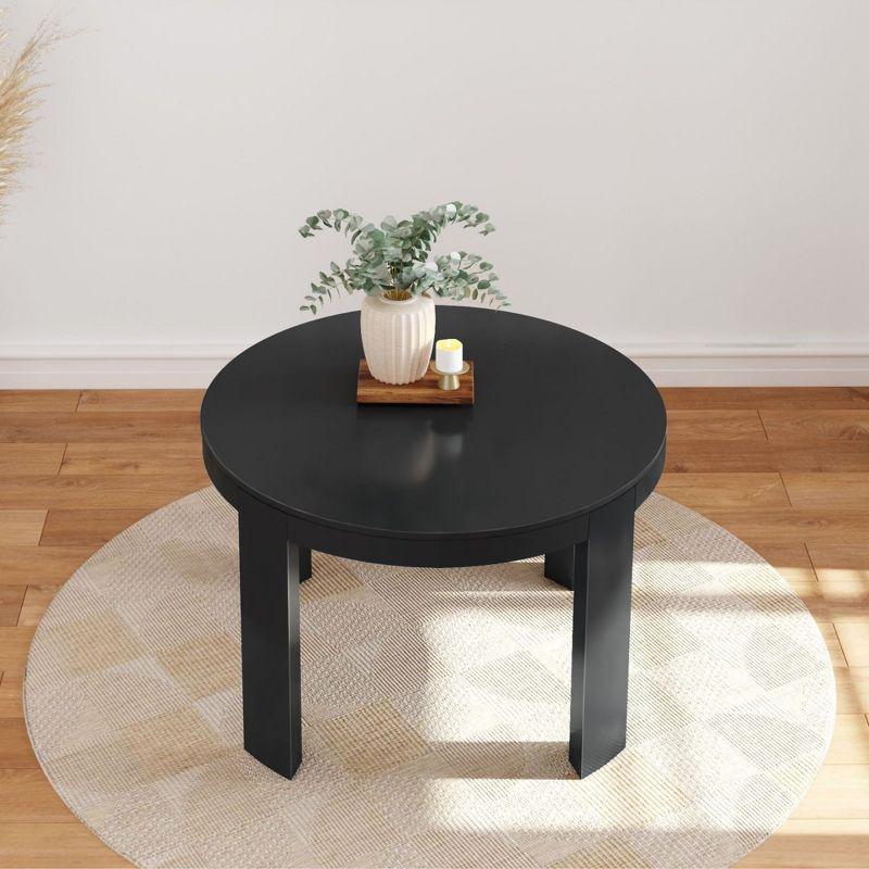 Plank+ Beam Modern Rounded Round Dining Table