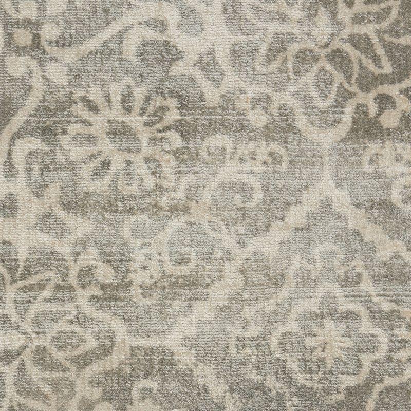 Desert Skies Hand-Loomed Gray Floral Runner Rug