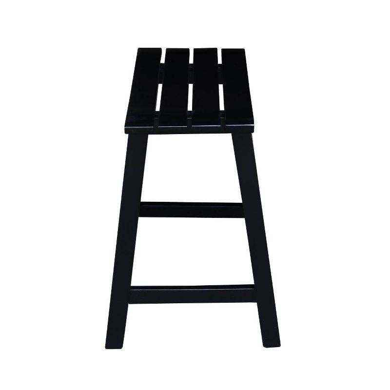 18" Slat Seat Counter Height Barstool - International Concepts