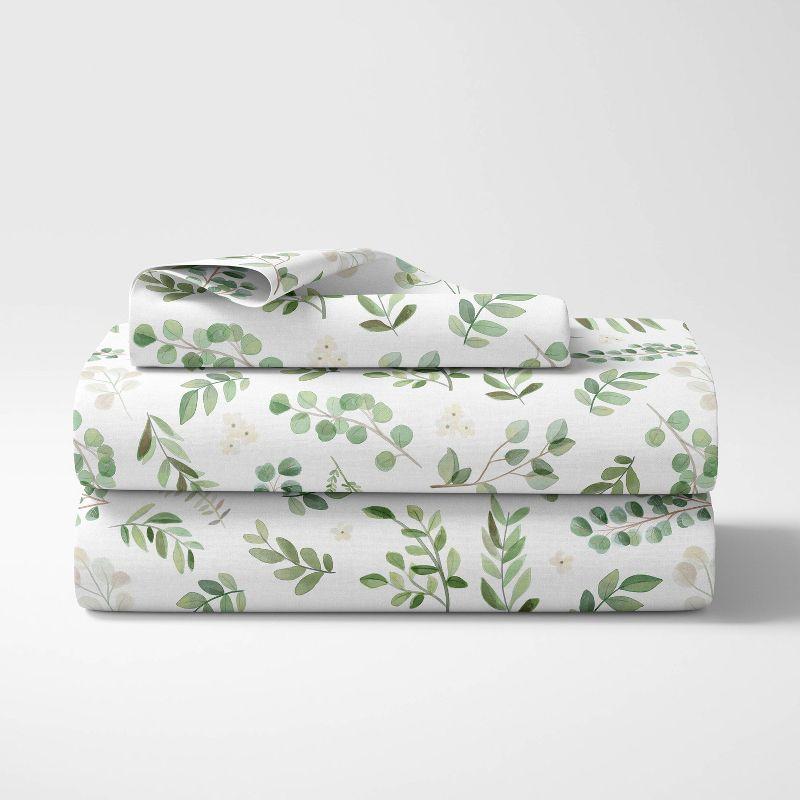 Botanical Leaf Floral Sheet Set