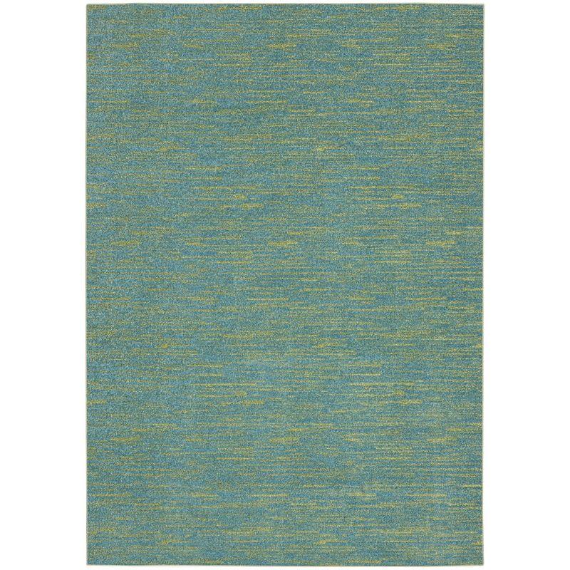 Nourison Nourison Essentials NRE01 Indoor/outdoor Area Rug - Blue Green 4' x 6'