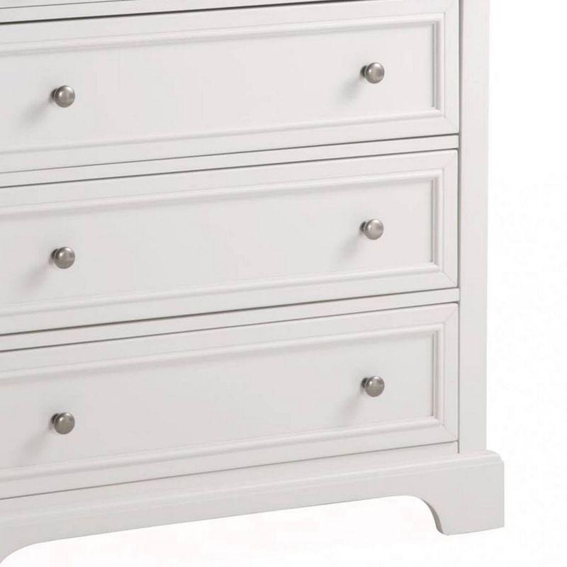 Naples Chest Off White - Homestyles: Bedroom Storage with 4 Drawers, Hardwood Frame