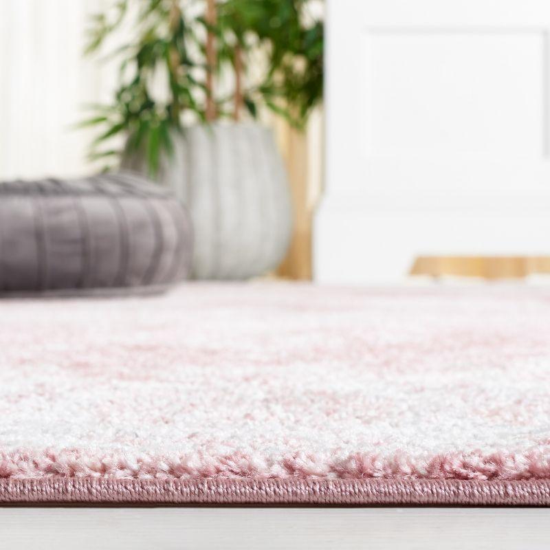 Layla LAY108 Power Loomed Area Rug - Ivory Grey/Pink - 6'7"x6'7" - Safavieh