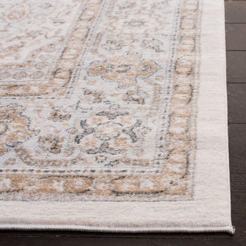 Isabella ISA916 Power Loomed Area Rug - Cream/Beige - 8' Round - Safavieh