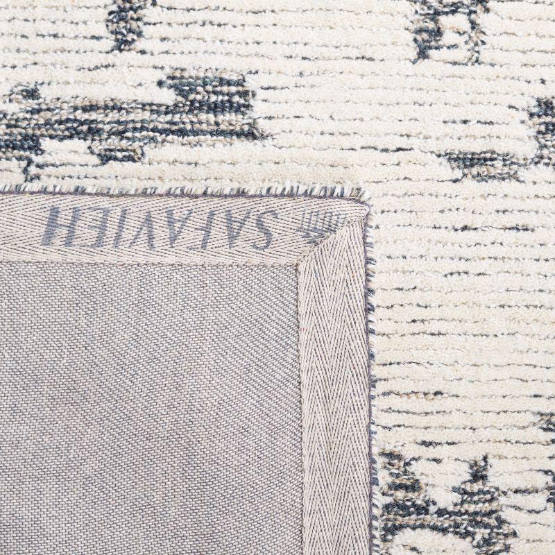 Martha Stewart Rugs Martha Stewart 4533 Hand Tufted Wool/Cotton Rug in Charcoal/Ivory