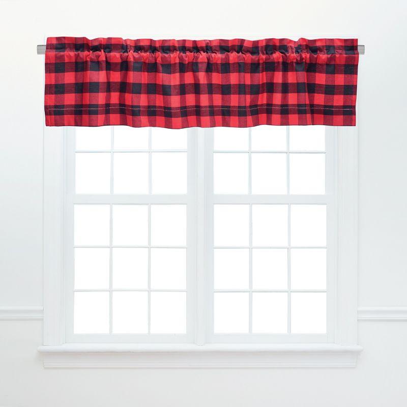 Franklin Cotton Valance Window Treatment (Set of 2)