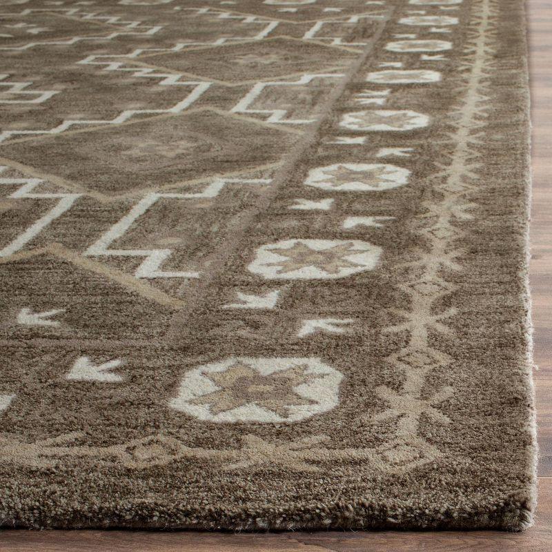 Bella BEL672 Hand Tufted Accent Rug - Brown/Taupe - 2'6"x4' - Safavieh.