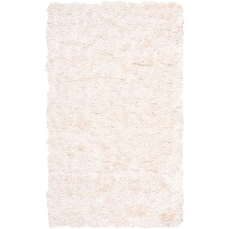 Paris Shag SG511 Hand Tufted Indoor Accent Rug - Ivory - 3'x5' - Safavieh