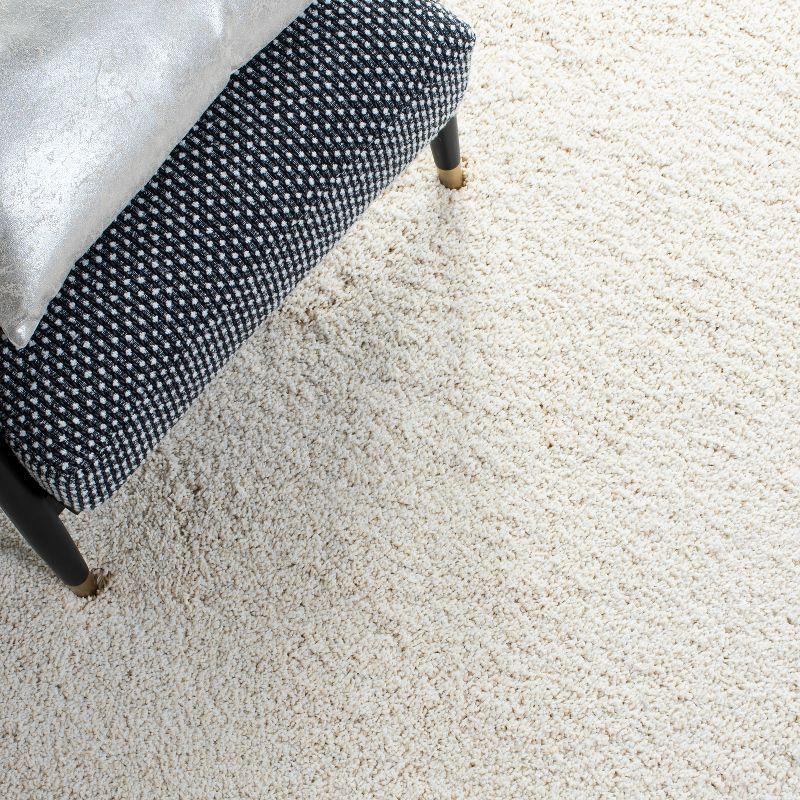 Milan Shag SG180 Power Loomed Indoor Area Rug - Ivory - 7'x7' - Safavieh
