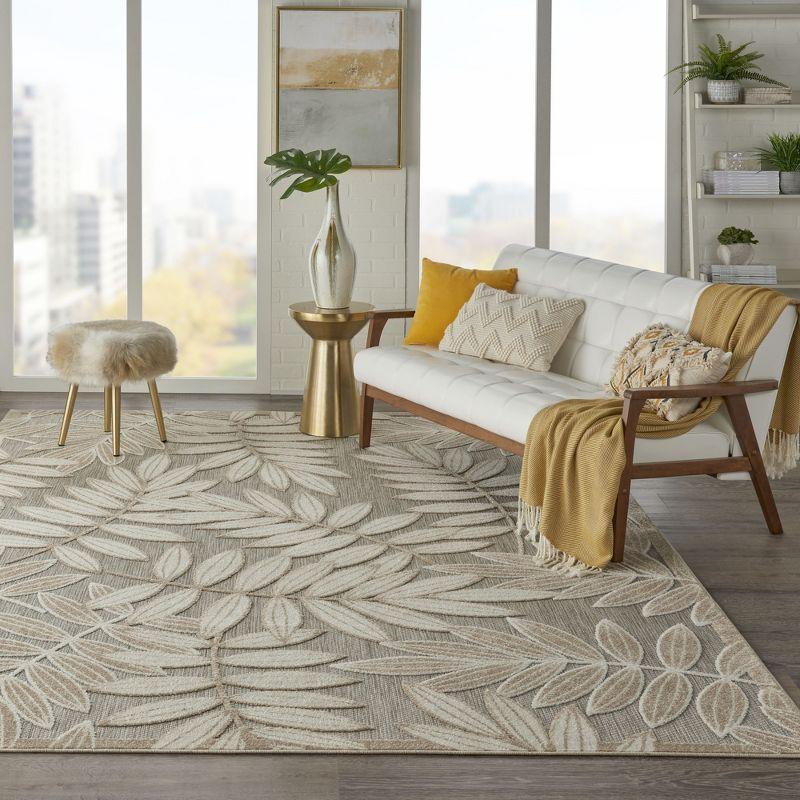 Nourison Aloha Floral Leaf Outdoor Area Rug