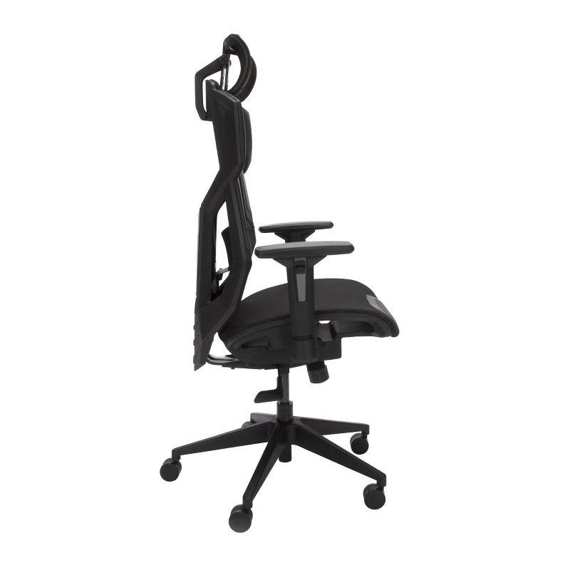 RESPAWN FLEXX Mesh Gaming Chair With Lumbar Support, Ergonomic Gaming Chair with Recline/Tilt Tension Controls, Adjustable Arms, 300lb Max Weight With Wheels for Computer/Desk/Office