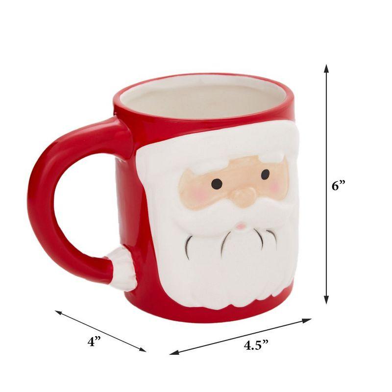 Ralme Santa Claus Mug for Kids or Adults - Large Ceramic Christmas Coffee or Hot Cocoa Mug, 15 oz.