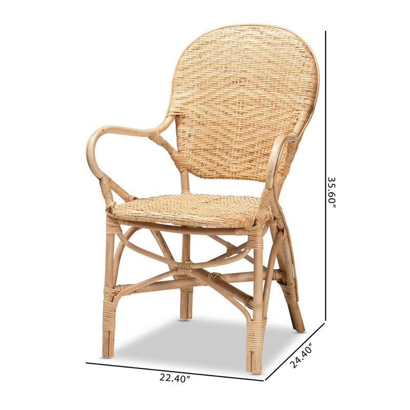 Genna Rattan Dining Chair Set Natural/Brown - bali & pari