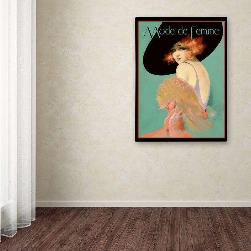 Trademark Fine Art " Fashion Women 27 " by Vintage Lavoie