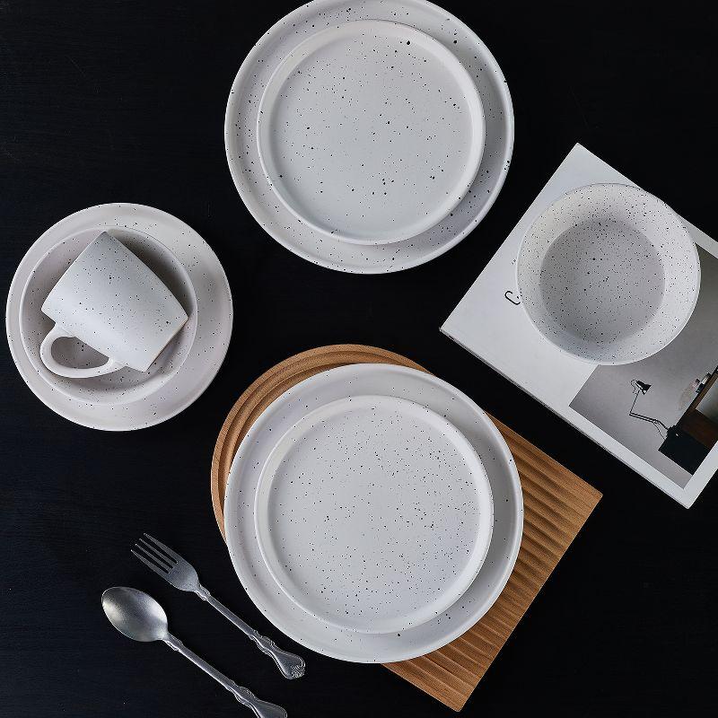 Stone Lain Jade 16-Piece Stoneware Dinnerware Set, Service for 4