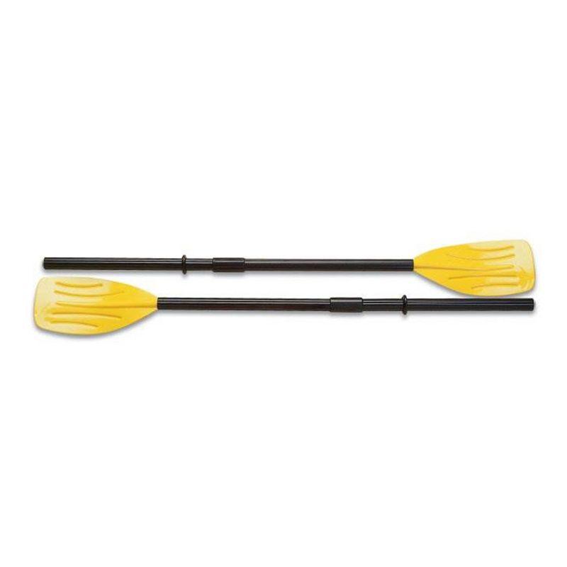INTEX 59623E 48" Deluxe French Oars: Easy 3 Piece Assembly – Ribbed Blade – Retainer Rings – TUV RL approved – Perfect for Inflatable Boats